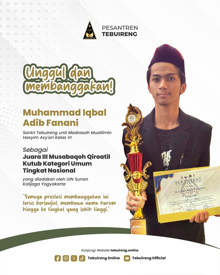 Santri Mu’allimin Raih Juara 3 MQK Nasional di UIN Sunan Kalijaga