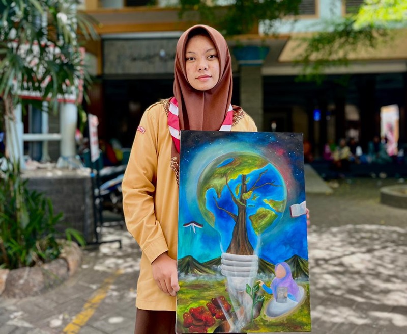 Santri MA Sains Tebuireng Raih Juara 1 Lomba Melukis Hari Santri Nasional 2025