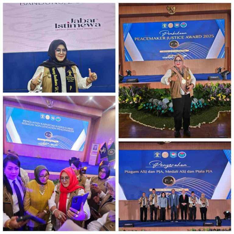 Ketua APDESI Kuningan Raih “Peacemaker Justice Award” Dari Kemenkum Dan MA RI
